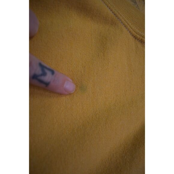 Taylor Swift To My Lover Cropped Crewneck Sweatshirt Mustard Yellow Heart Medium - Picture 4 of 6